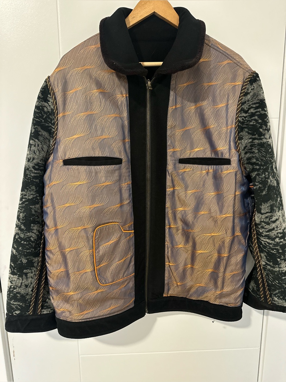 Reversible Giorgio Armani Le Collezioni Zip-Up Jacket